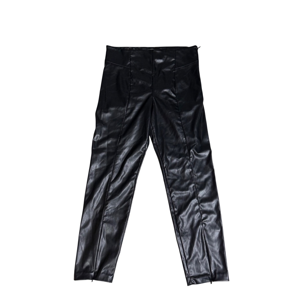 Good American Faux Leather Zip-Detail Pants – Size 5‎